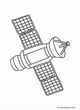 Satellite – Coloring Place sketch template