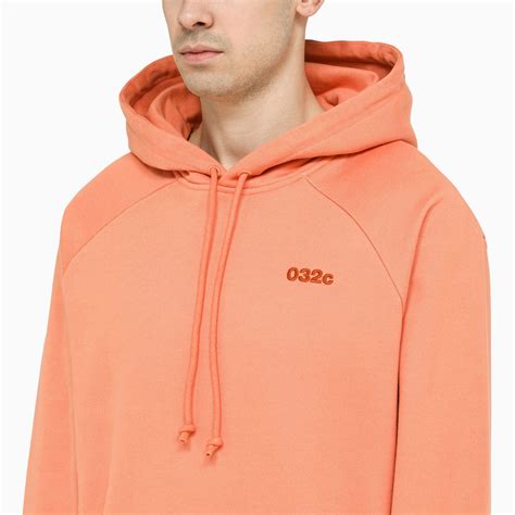 032c Terracotta-orange hoodie | TheDoubleF