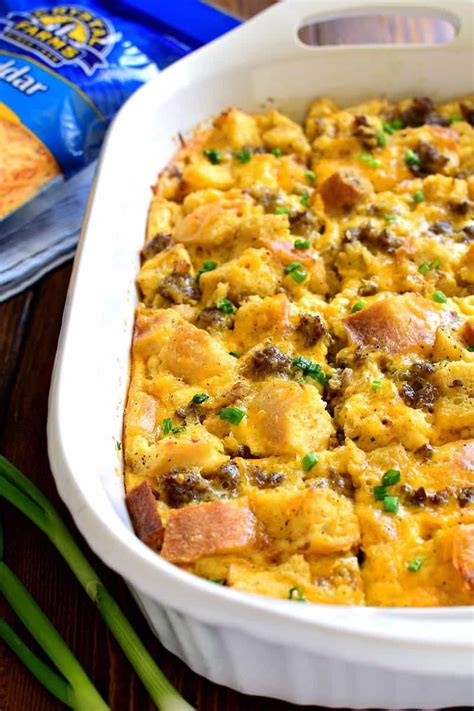 Overnight Sausage Egg Casserole | Recipe | Sausage egg casserole ...