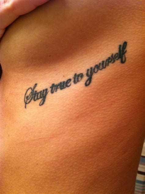 Stay true to yourself | Tattoo lettering, Tattoo fonts, Word tattoos