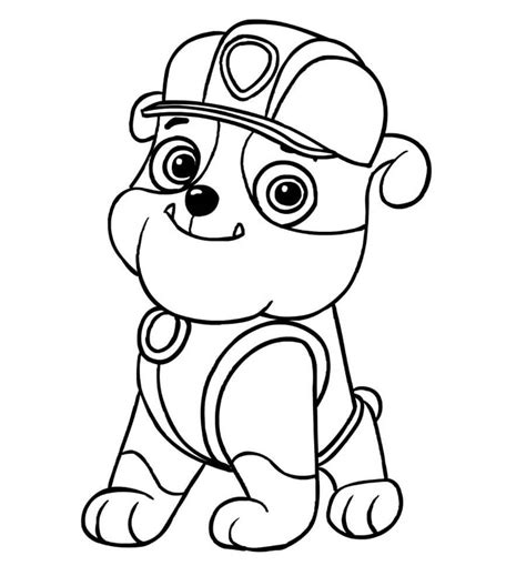 Paw Patrol Characters' Head Coloring Page - Free Printable Coloring ...