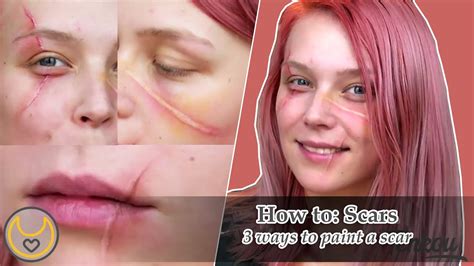 Minitorial: 3 ways to make SCARS || Paint, latex, collodion - YouTube