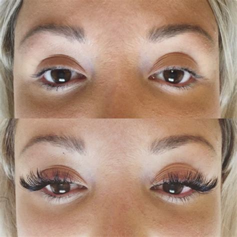 Before & after eyelash extensions by @BBeautyca Toronto beauty studio # ...