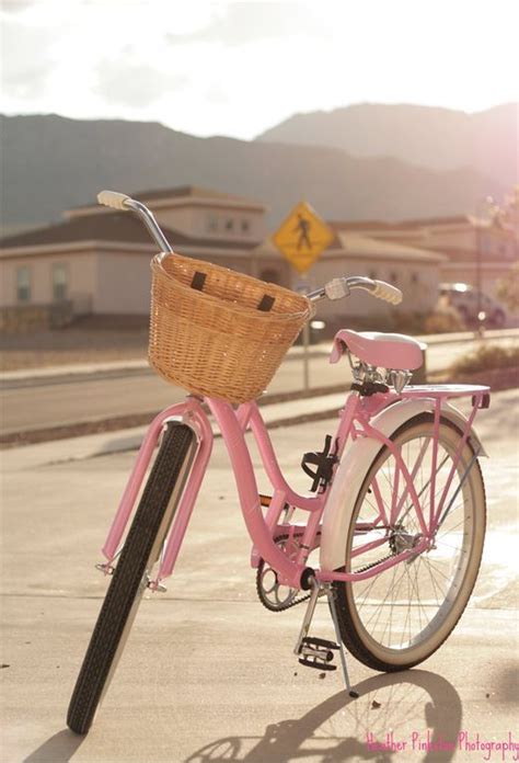 vintage Pink Beach Cruiser Bike with Basket - Bing | Pink bicycle, Pink ...