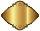 Gold Luxury Label Template Clipart Image | Gallery Yopriceville - High-Quality Free Images and ...