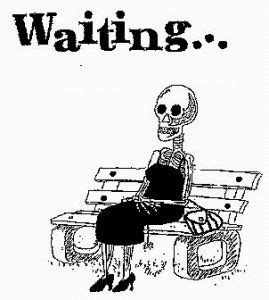 cartoon of a skeleton woman waiting | Marriage jokes, Waiting for love ...