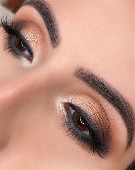 65 Pretty Eye Makeup Looks : grey and brown smokey eye makeup look