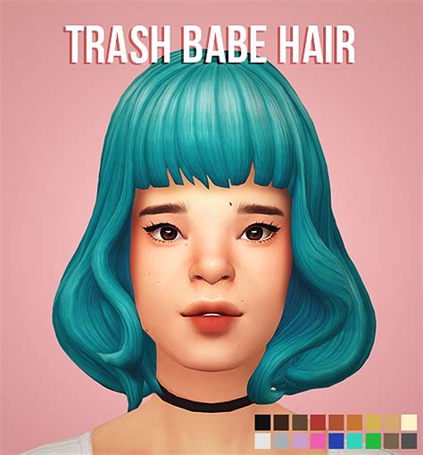 cas-fulleditmode: • TRASH BABE HAIR • 18... - Emily CC Finds