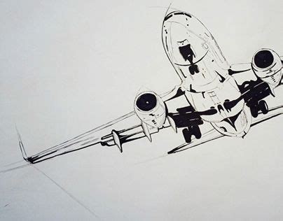 Sketch of Plane | Sketches, Designs to draw, Plane