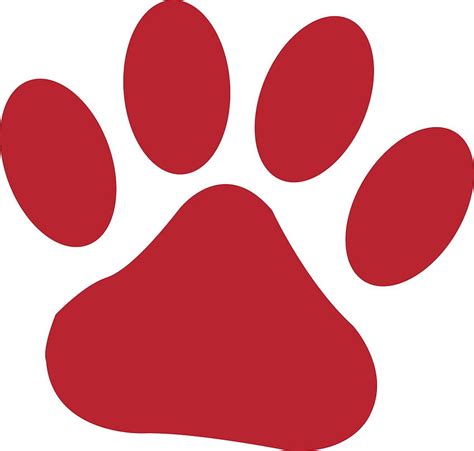 Tiger Paw Outline, Clip Art, Clip Art on Clipart Library, red tiger paw HD wallpaper | Pxfuel