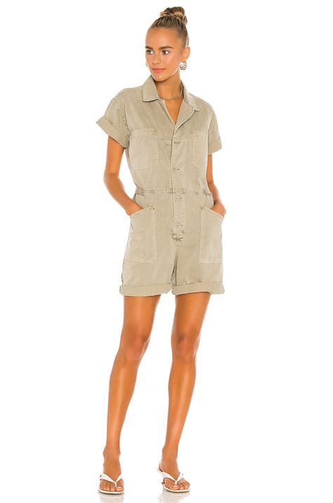 PISTOLA Parker Romper in Sandstone | REVOLVE