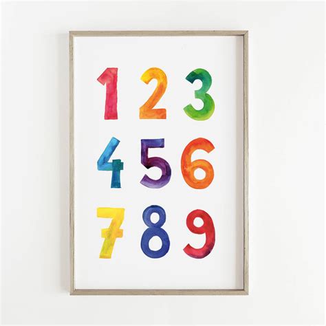 Nursery Numbers Print By Jo Hill Art Prints | notonthehighstreet.com