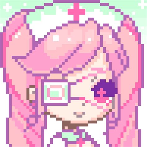 Aesthetic Anime Cute Pixel Art Grid - Pixel Art Grid Gallery