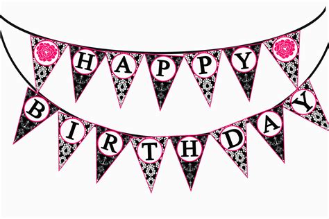 Happy Birthday Banner Template Word Free Birthday Banner Clipart ...