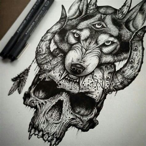 www.flamelikeflower.tumblr.com Demon wolf #wolf #tattoo #demon #design Tattoo L, Hand Tattoo ...