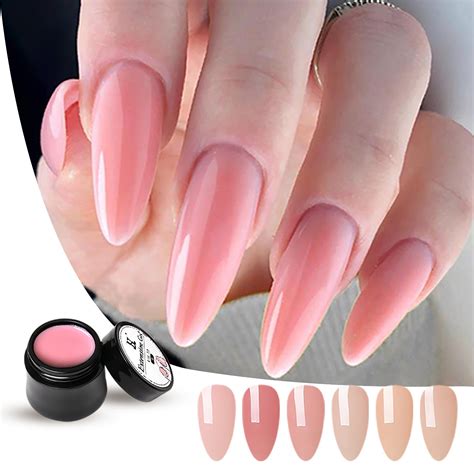 HS Private Label Nail Extension Gel 20 Colors Nail Art Professional Hard Gel Builder ...