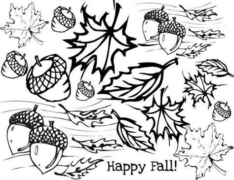 September Coloring Pages Happy Fall - Free Printable Coloring Pages