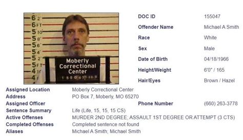 Missouri Inmate Search - MO Department of Corrections Inmate Locator