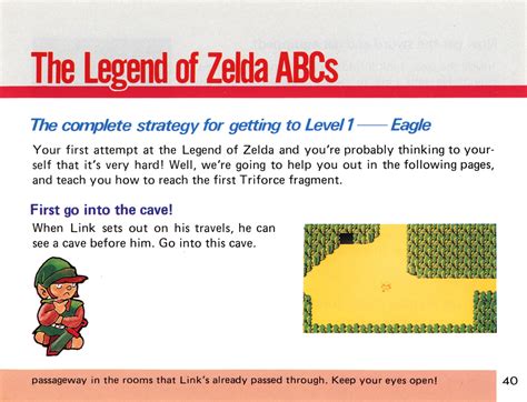 Legend Of Zelda, The (NES) - Manual Scans (600DPI) : Nintendo : Free ...