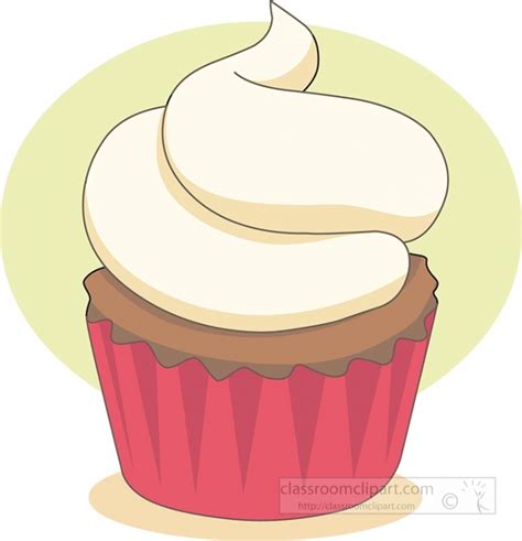 Cupcake Clipart-cupcake white frosting