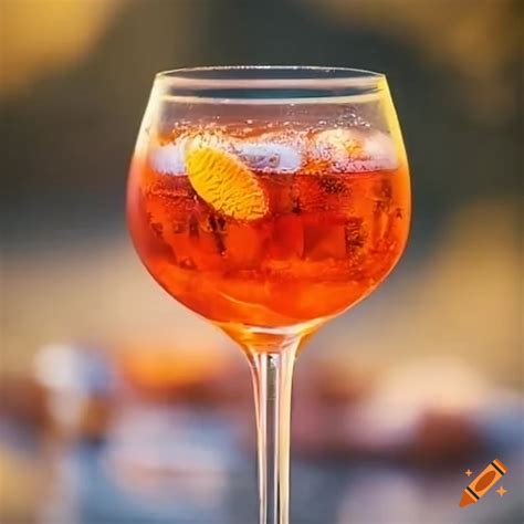 Refreshing summer cocktail - aperol spritz on Craiyon