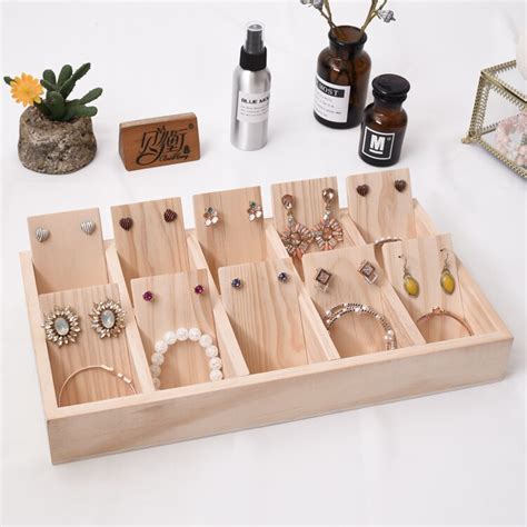 Solid Wood Jewellery Display Tray Earrings, Bracelets, Pendant Display Tray -in Jewelry ...