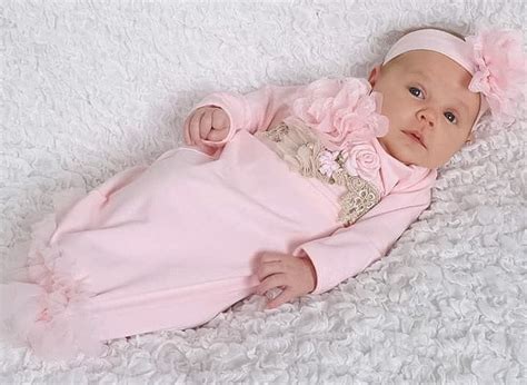 Newborn Girl Coming Home Outfit Newborn Girl Gown Pink | Etsy