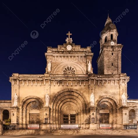 Manila Cathedral Ancient Architecture Asia Photo Background And Picture ...