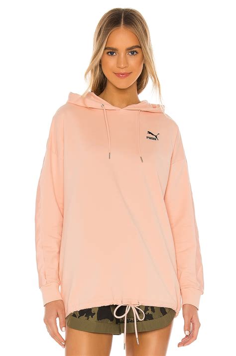 Puma TFS Fashion Hoodie in Pink Sand | REVOLVE