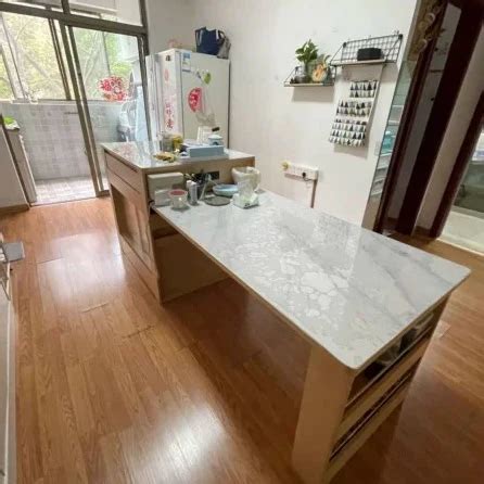 Modern Simple Furniture Telescopic Dining Table Melamine Board Slate Kitchen Table Glass Door ...