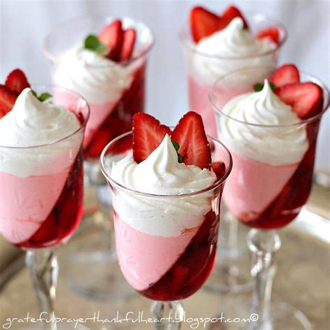 Jello Strawberry Parfait | Grateful Prayer | Thankful Heart