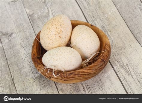 Three big raw turkey egg — Stock Photo © AndreySt #286670910