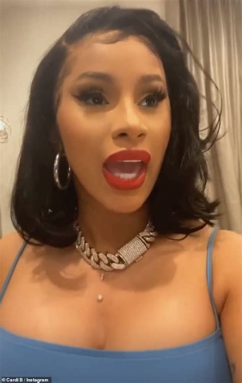 Cardi B reveals her chest piercing has been rejected by her body - Big World News