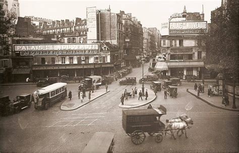 Paris 1930, Le carrefour de la rue de Clignancourt et du boulevard de Rochechouart. | Paris ...