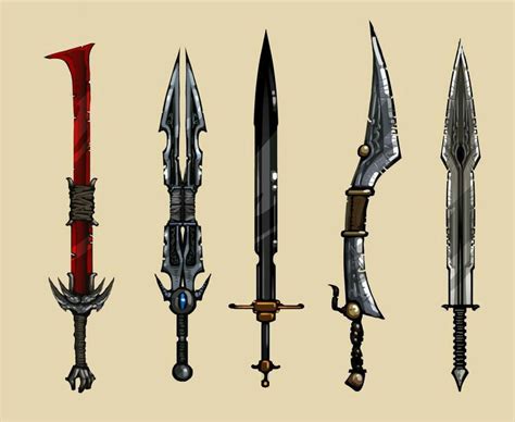 Fantastic and absolutely impractical swords. All those notches and grooves? Asking for ...