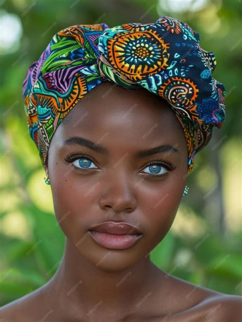 Premium Photo | African beautiful girl black woman with dark skin traditional culture and ...