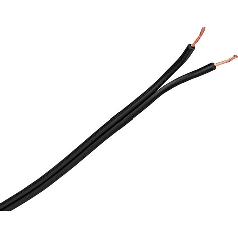 JSC Zip / Lamp Cord 18/2 SPT-1 Wire Black 100 ft.