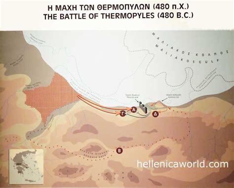 Battle Of Thermopylae Map