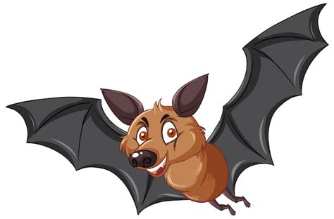 Free Vector | A bat cartoon character on white background