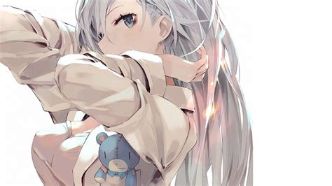 Cute Anime Girl White Hair Wallpapers - Wallpaper Cave