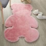 1pc Cute Animal Shaped Area Rug Fuzzy Plush Carpet For - Temu