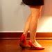 Vintage Red Connie Commuter Heels Size 7