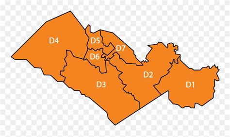County Districts - Orangeburg County House District Map Clipart (#5520023) - PinClipart