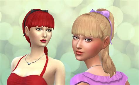Sims 4 cc hair with bangs - videoslalapa