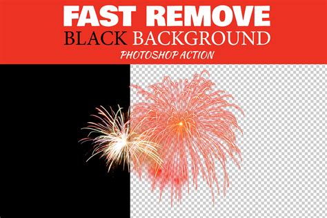 BLACK Background Remover Photoshop Action, Quick Extract Image - FilterGrade