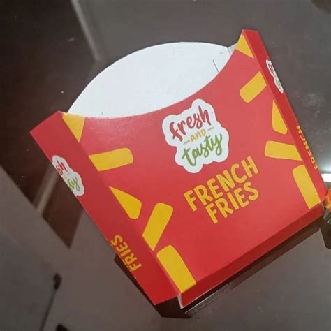 Paper French Fries Packaging Box, 150 gm at Rs 5/piece in Chandigarh | ID: 2853244624133