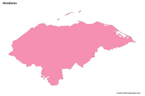 Honduras, Map Maker, Cute Wallpapers, Outline, Sample, Diagram, Black And White, Pink, Maps