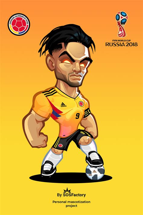 Russia 2018 Falcao Football Player Drawing, Cute Football Players, Soccer Team, Football Fever ...