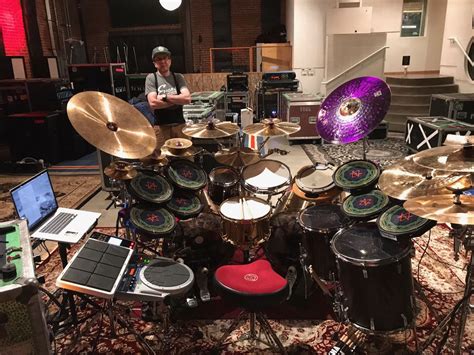 zerothoughtwaves: TOOL drummer Danny Carey's drumkit in the studio ...