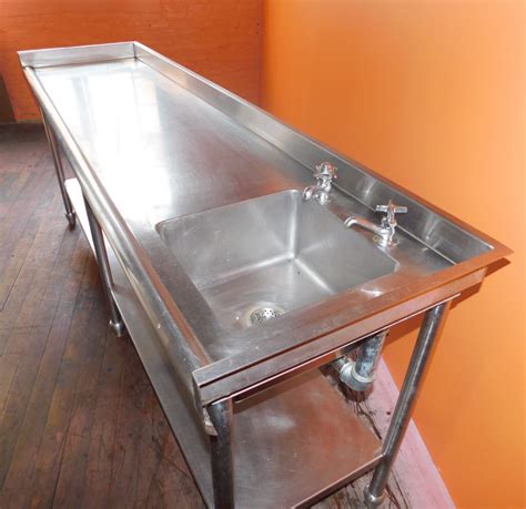 Stainless Steel Prep Table With Sink